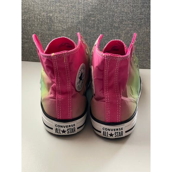 Size 3 Converse Youths Chuck Taylor All Star HI TOP Rainbow Shoes No Laces - Picture 5 of 8